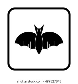 bat silhouettes - Halloween vector illustration. Icon