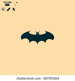 bat silhouettes - Halloween vector illustration