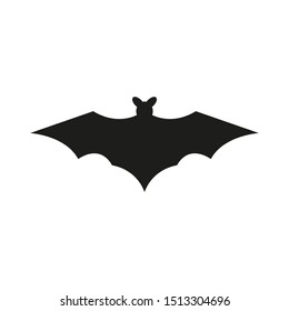 bat silhouettes on white background