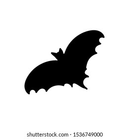 Bat silhouettes on white background Vector illustration
