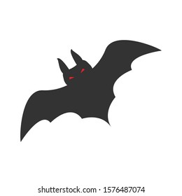 Bat simple illustration clip art vector