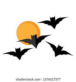 Bat simple illustration clip art vector