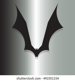 bat symbol icon for design   and sign ofthe dark night halloween day