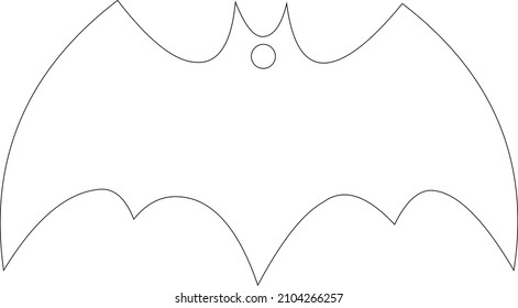 bat symbol with laser cut