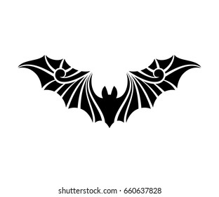 Bat Tattoo Stock Vector (Royalty Free) 660637828 | Shutterstock