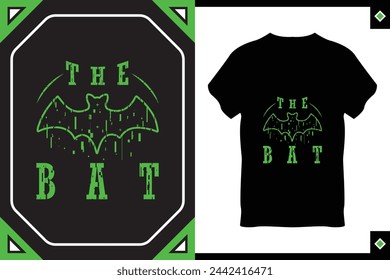 The Bat T-Shirt Design Vector