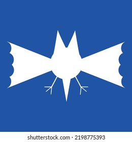 Bat Vampire Funny Dracula Tongue Blue Vector