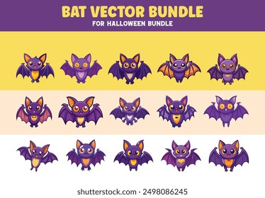 Bat vector design bundle for Halloween 