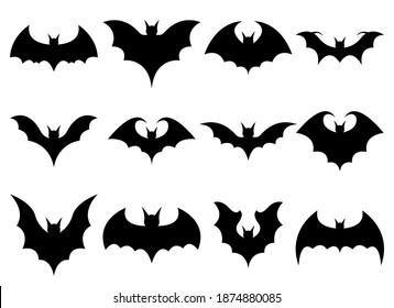 Bat vector design illustration isolated on white background