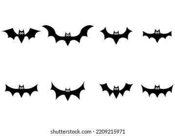 bat vector design illustration isolated on white background 