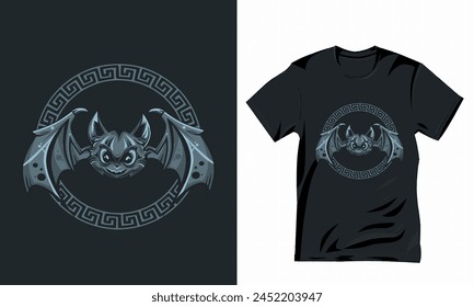 bat vector design,T shirt design vector illustration
