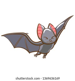 bat vector graphic clipart
