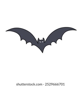 bat vector for halloween stickers