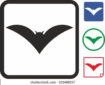 Bat vector icon