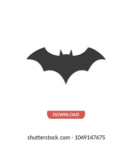 Bat vector icon 
