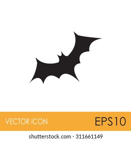 Bat vector icon.