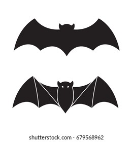 Bat vector icon Halloween illustration logo