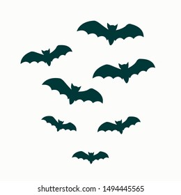 Bat vector and icon halloween symbol