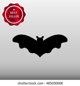 Bat Vector Icon Illustration