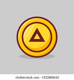Bat Vector Icon Illustration. Crypto Icon Concept Isolated Premium Vector. Flat Cartoon Style