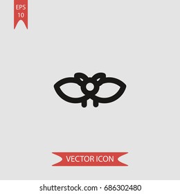 Bat vector icon, illustration symbol