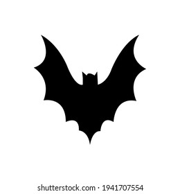 Bat vector icon illustration in white background.