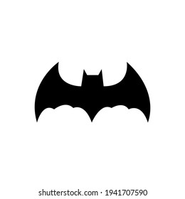 Bat Vector Icon Illustration White Background Stock Vector (Royalty ...