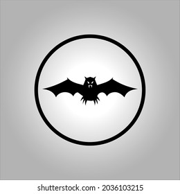 bat vector icon logo Halloween character ghost illustration cartoon symbol graphic