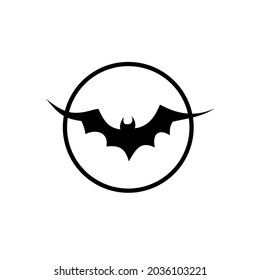 bat vector icon logo Halloween character ghost illustration cartoon symbol graphic