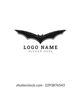 bat vector icon logo Halloween character ghost illustration