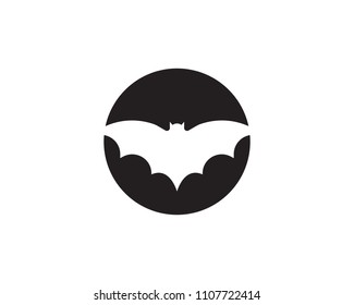 Bat vector icon logo template illustration design