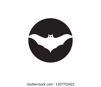 Bat vector icon logo template illustration design