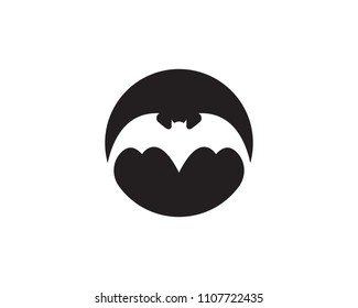 Bat vector icon logo template illustration design