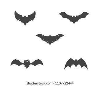 Bat vector icon logo template illustration design