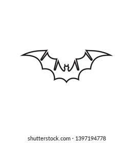 bat vector icon logo template illustration design