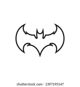 bat vector icon logo template illustration design