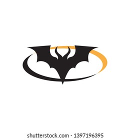 bat vector icon logo template illustration design
