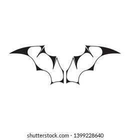 Bat vector icon logo template illustration design