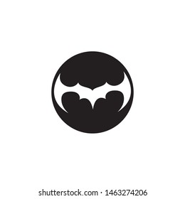 bat vector icon logo template design 
