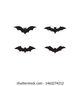 bat vector icon logo template design 

