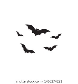 bat vector icon logo template design 
