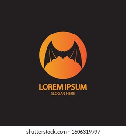 bat vector icon logo template illustration design