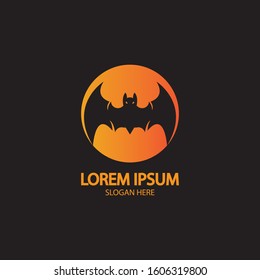 bat vector icon logo template illustration design