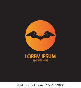 bat vector icon logo template illustration design
