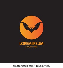 bat vector icon logo template illustration design