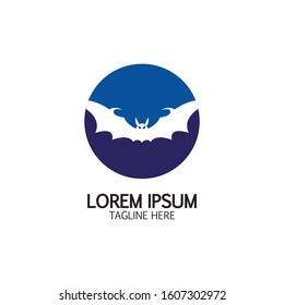 bat vector icon logo template illustration design