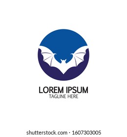 bat vector icon logo template illustration design