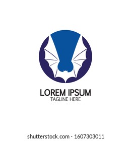 bat vector icon logo template illustration design