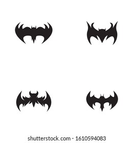 bat vector icon logo template illustration design