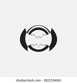 bat vector icon logo template illustration design